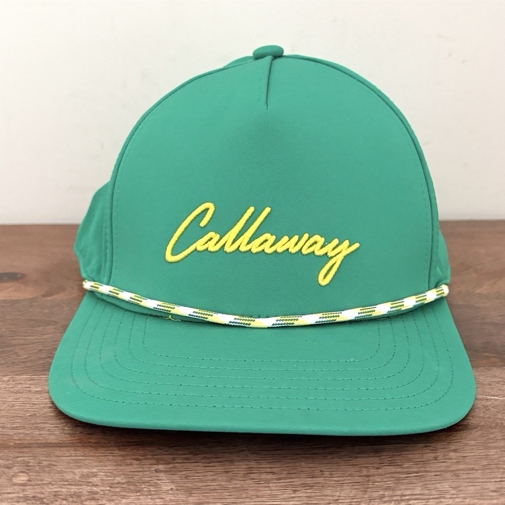 Callaway Rope Hat Green Men's Golf Birdie Putt Baseball Cap SnapBack